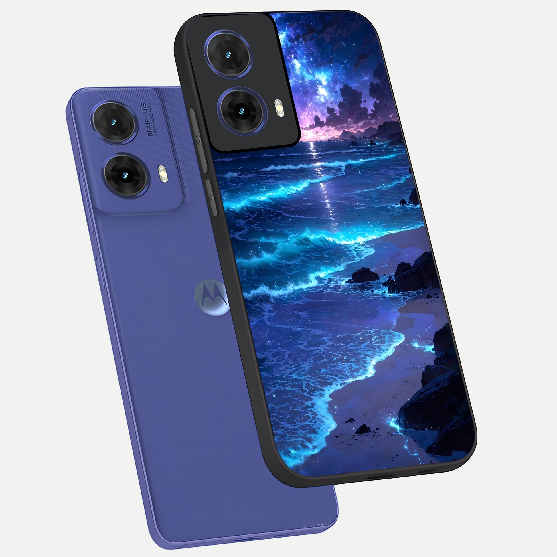  Classic Damn Look phone case For Moto G85 showing premium glass back cover with detailed artwork