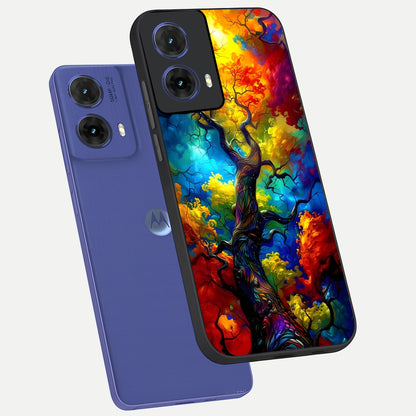  Colorful Soda Bottles phone case For Moto G85 showing premium glass back cover with detailed artwork