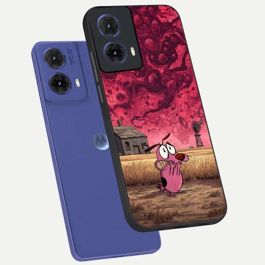  Courage Under Sky phone case For Moto G85 showing premium glass back cover with detailed artwork