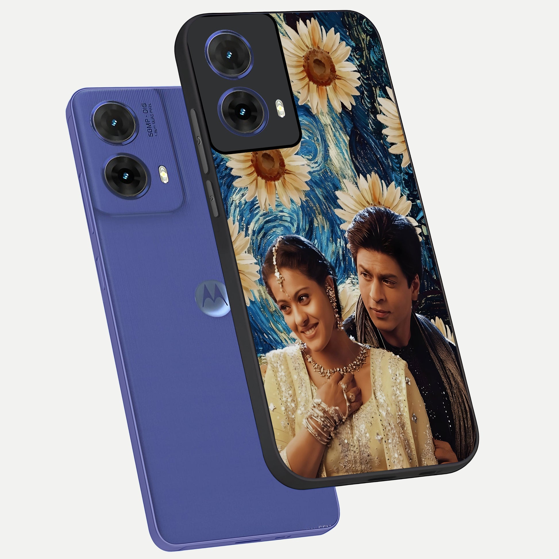  Eternal Love Story phone case For Moto G85 showing premium glass back cover with detailed artwork