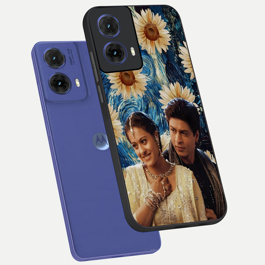  Eternal Love Story phone case For Moto G85 showing premium glass back cover with detailed artwork