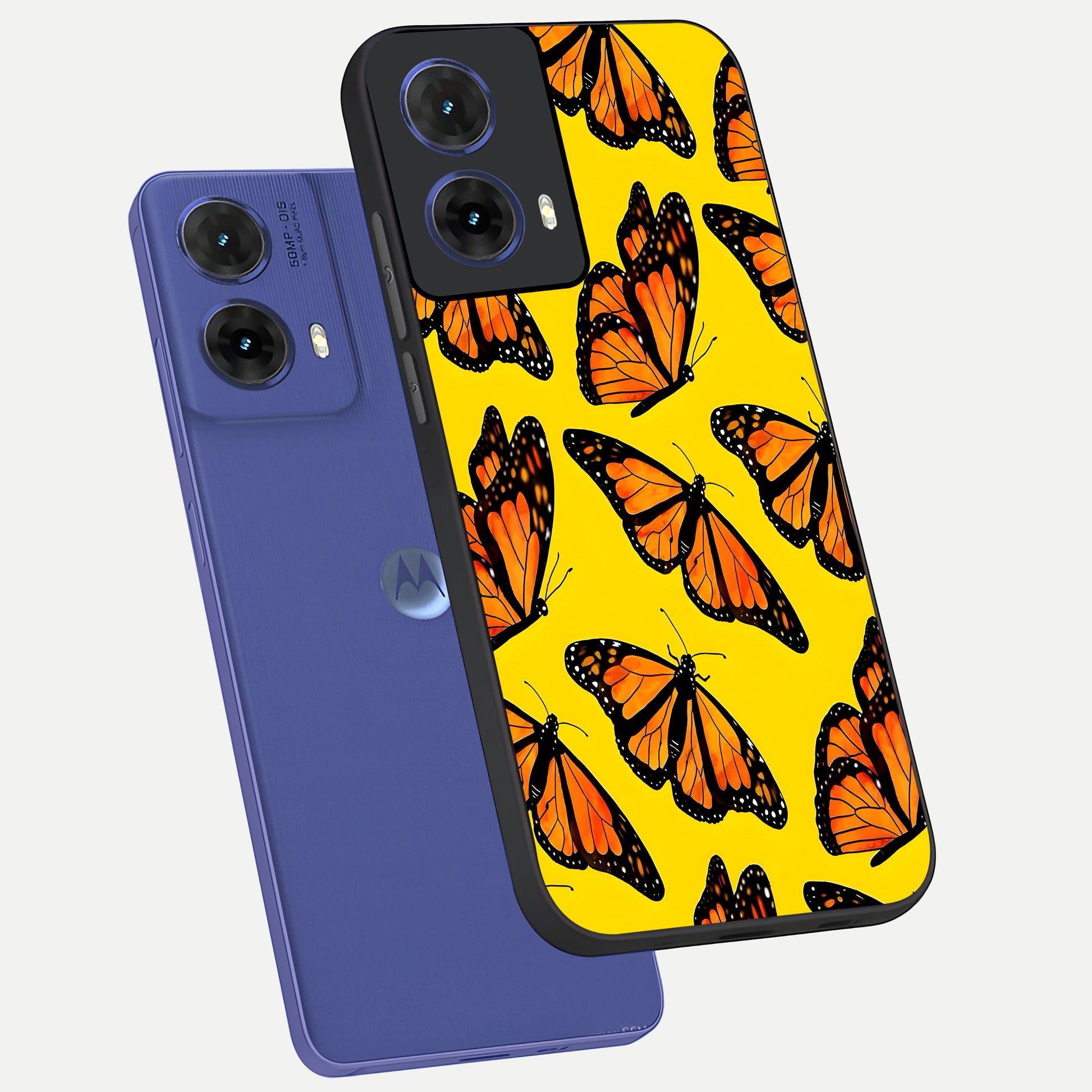  Golden Wing Flight phone case For Moto G85 showing premium glass back cover with detailed artwork