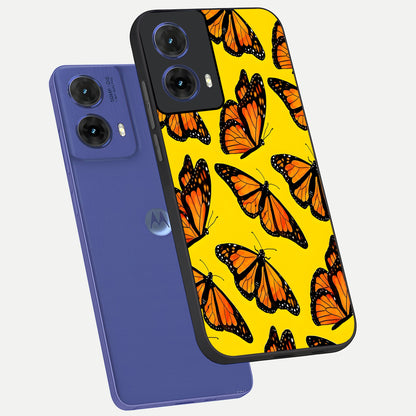  Golden Wing Flight phone case For Moto G85 showing premium glass back cover with detailed artwork