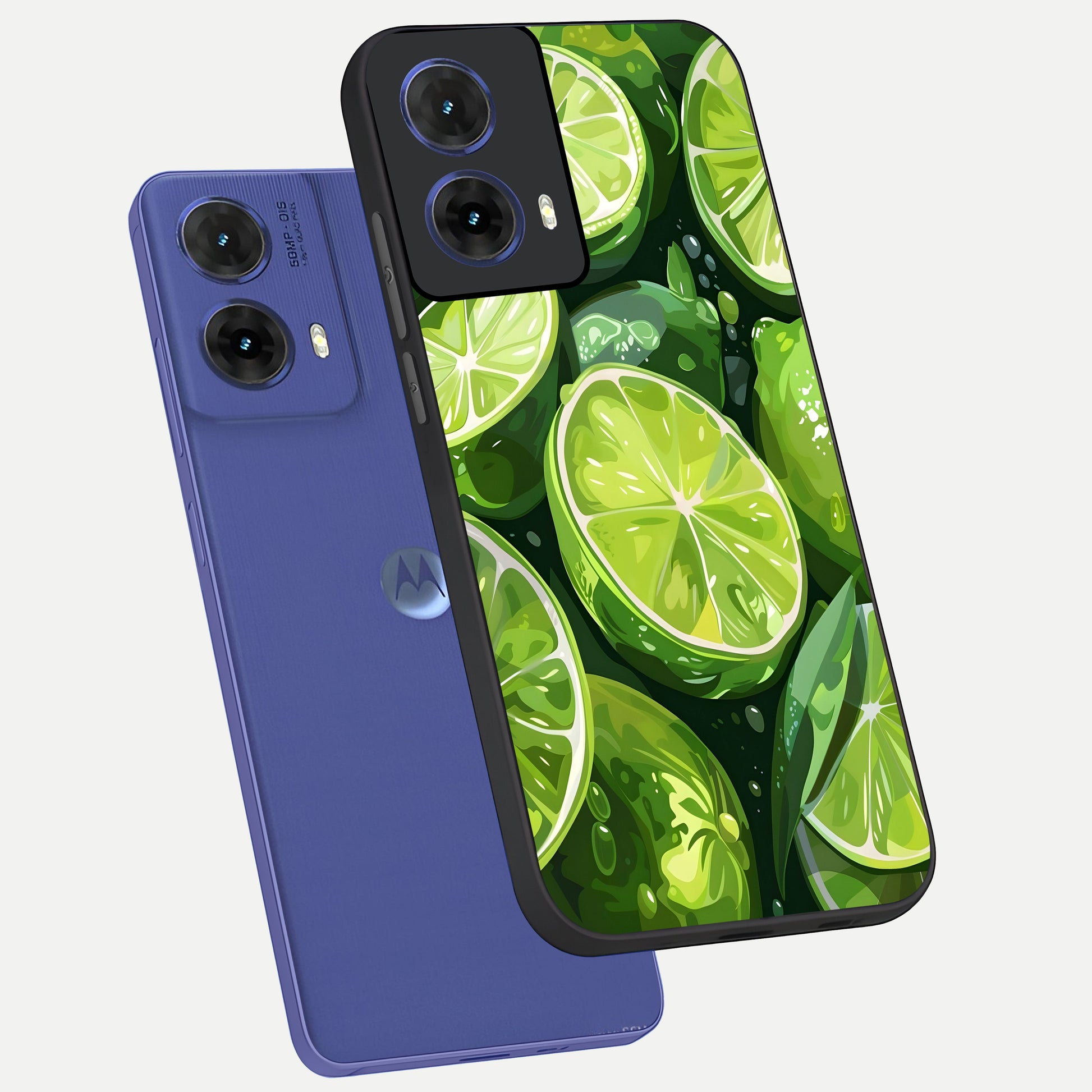  Green Kawasaki phone case For Moto G85 showing premium glass back cover with detailed artwork
