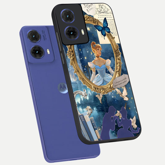  Midnight Queen phone case For Moto G85 showing premium glass back cover with detailed artwork