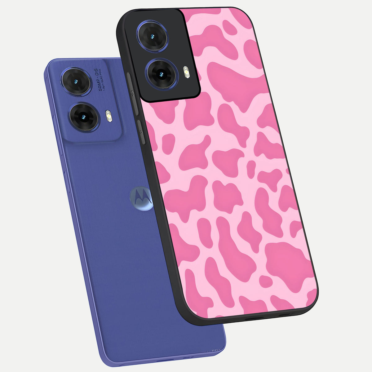  Pinkish Scenery phone case For Moto G85 showing premium glass back cover with detailed artwork