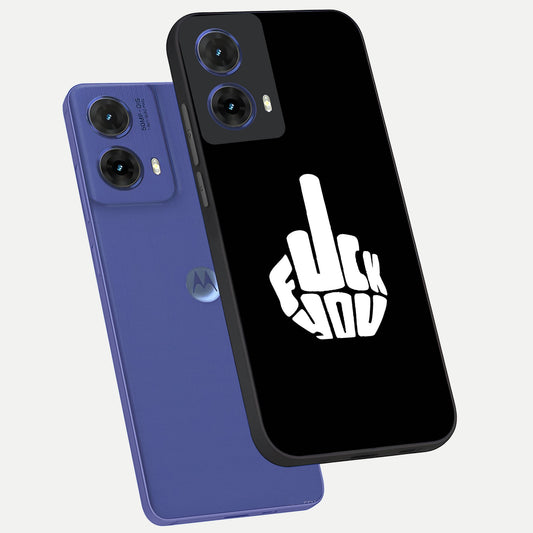  Rebel Mode On phone case For Moto G85 showing premium glass back cover with detailed artwork