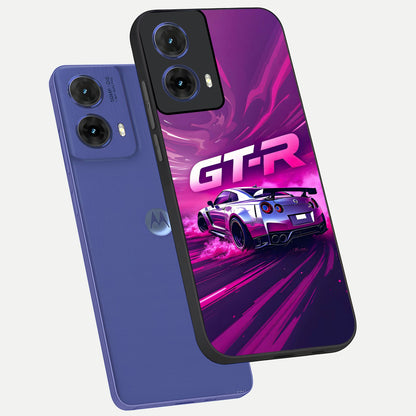 Speed Drift Legend phone case For Moto G85 showing premium glass back cover with detailed artwork