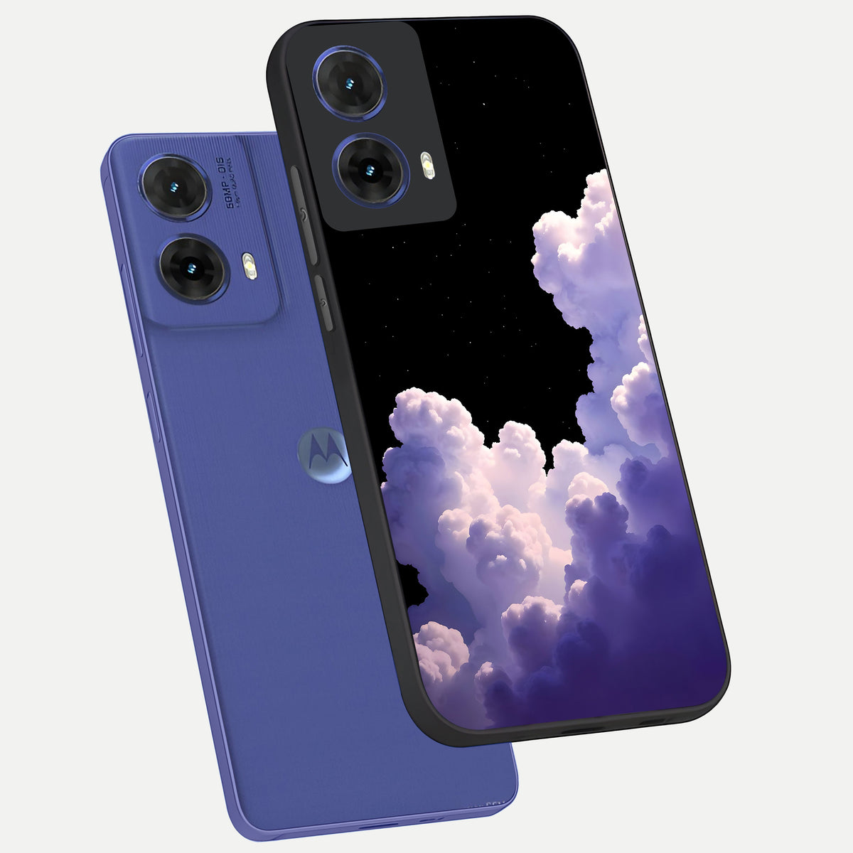  Starlit Night Whispers phone case For Moto G85 showing premium glass back cover with detailed artwork