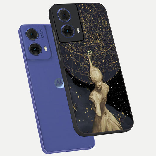  Taylor Swift Girl phone case For Moto G85 showing premium glass back cover with detailed artwork