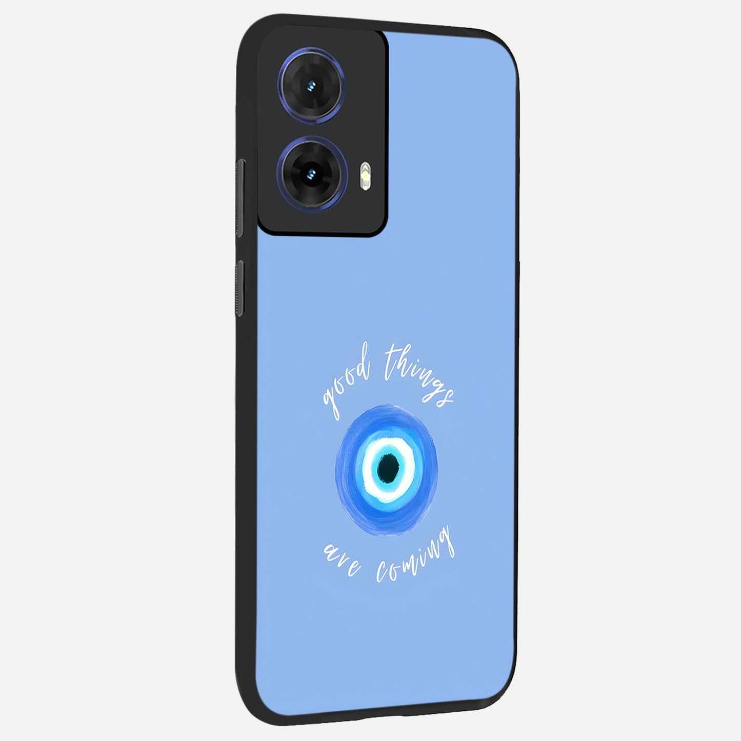  Bright Future Ahead back cover For Moto G85 slim fit glass case with vibrant aesthetic design