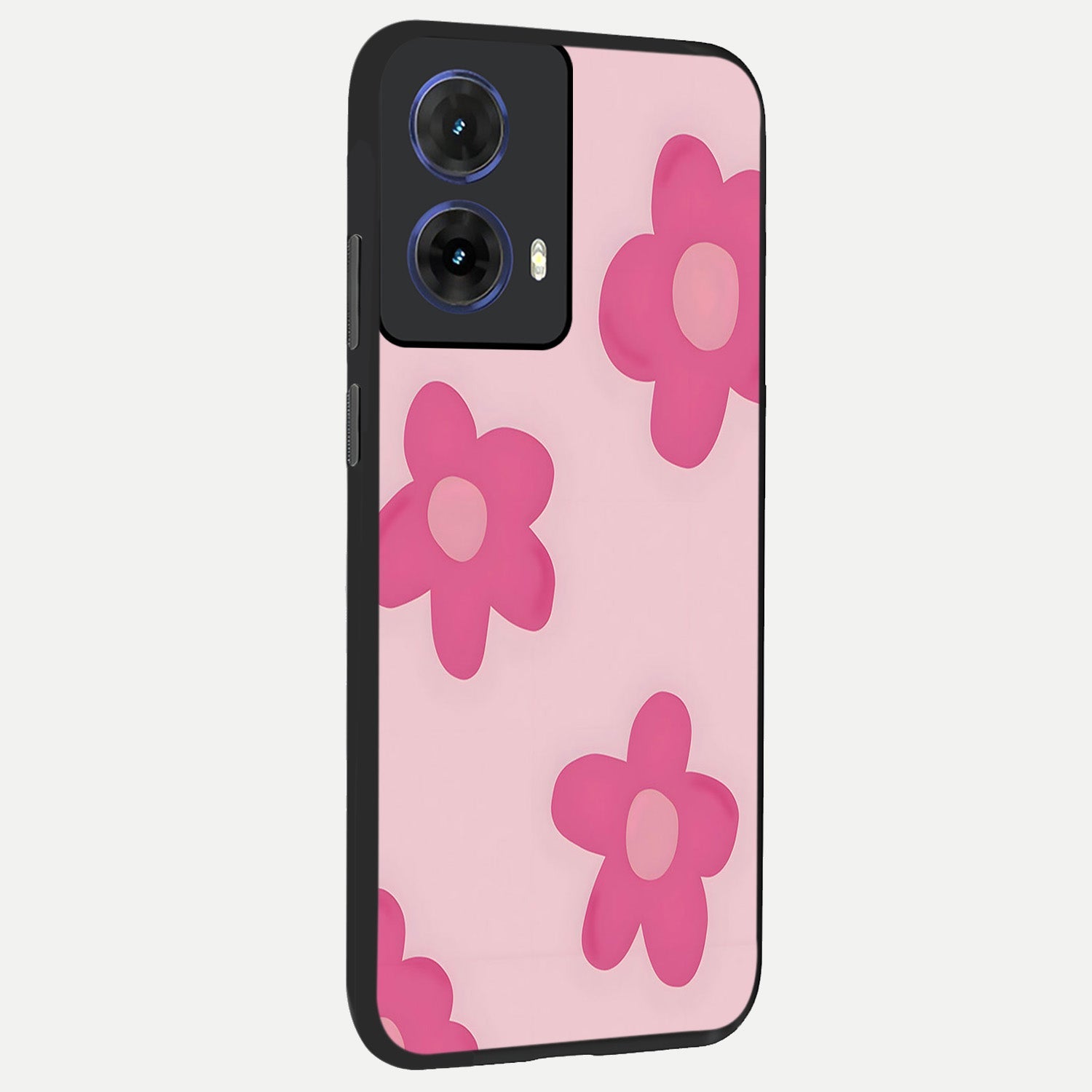  Candy Bloom Dreams back cover For Moto G85 slim fit glass case with vibrant aesthetic design