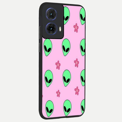  Cosmic Cute Crush back cover For Moto G85 slim fit glass case with vibrant aesthetic design