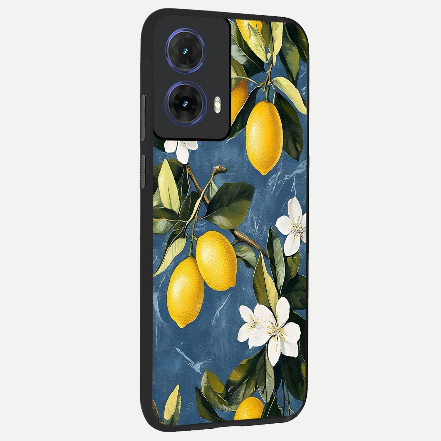  Lemon Dream Garden back cover For Moto G85 slim fit glass case with vibrant aesthetic design