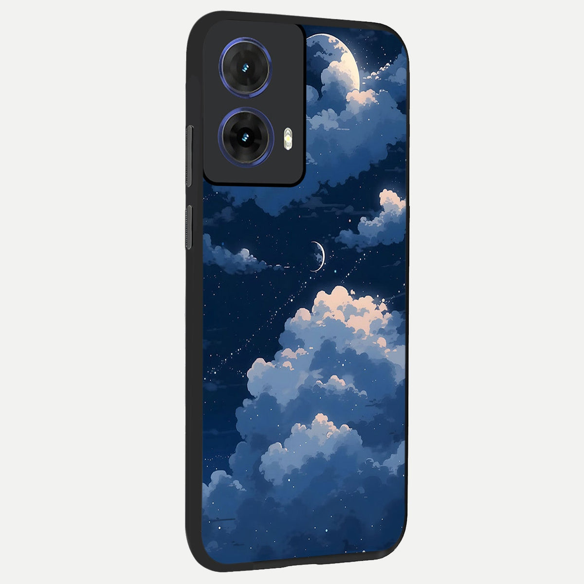  Moon Dream Haze back cover For Moto G85 slim fit glass case with vibrant aesthetic design