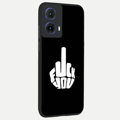  Rebel Mode On back cover For Moto G85 slim fit glass case with vibrant aesthetic design