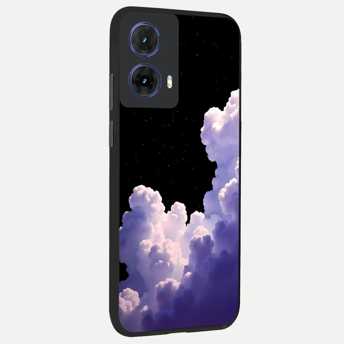  Starlit Night Whispers back cover For Moto G85 slim fit glass case with vibrant aesthetic design