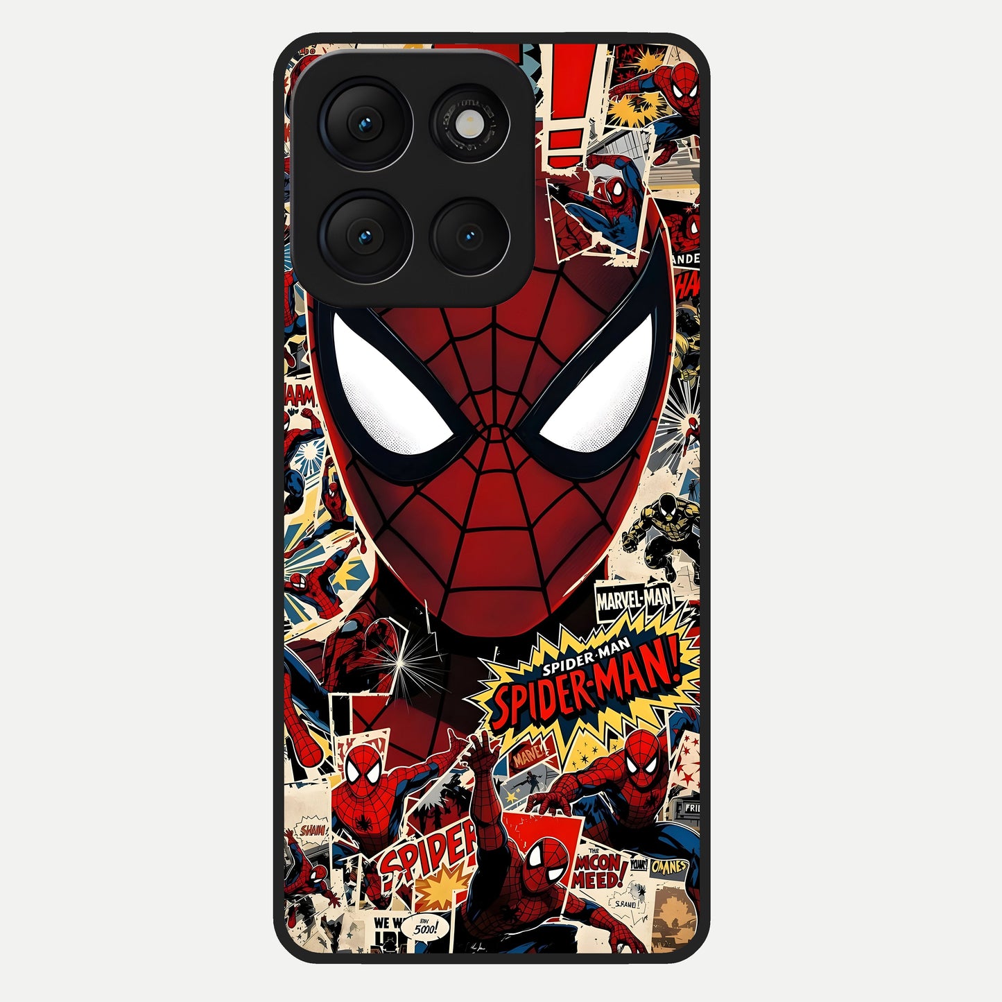  Aesthetic Wonder Spider Glass Case For Moto G86 Power back cover – full design glossy printed glass finish
