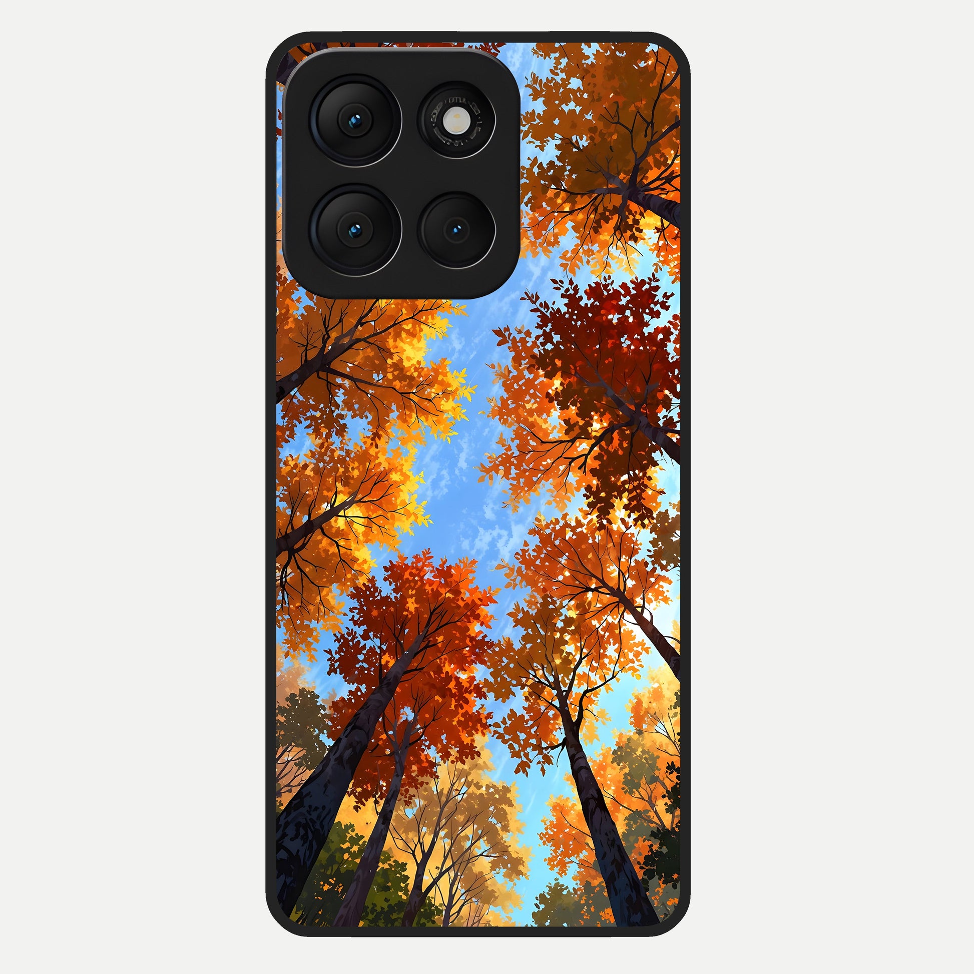  Autumn Sky Rise Glass Case For Moto G86 Power back cover – full design glossy printed glass finish