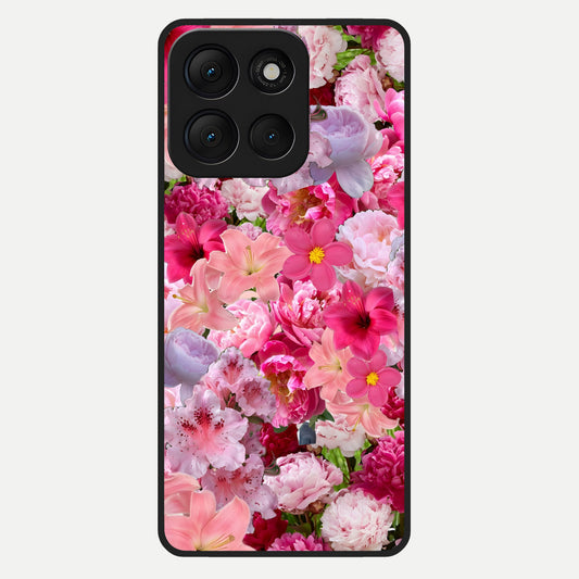  Bloom Crush Fantasy Glass Case For Moto G86 Power back cover – full design glossy printed glass finish