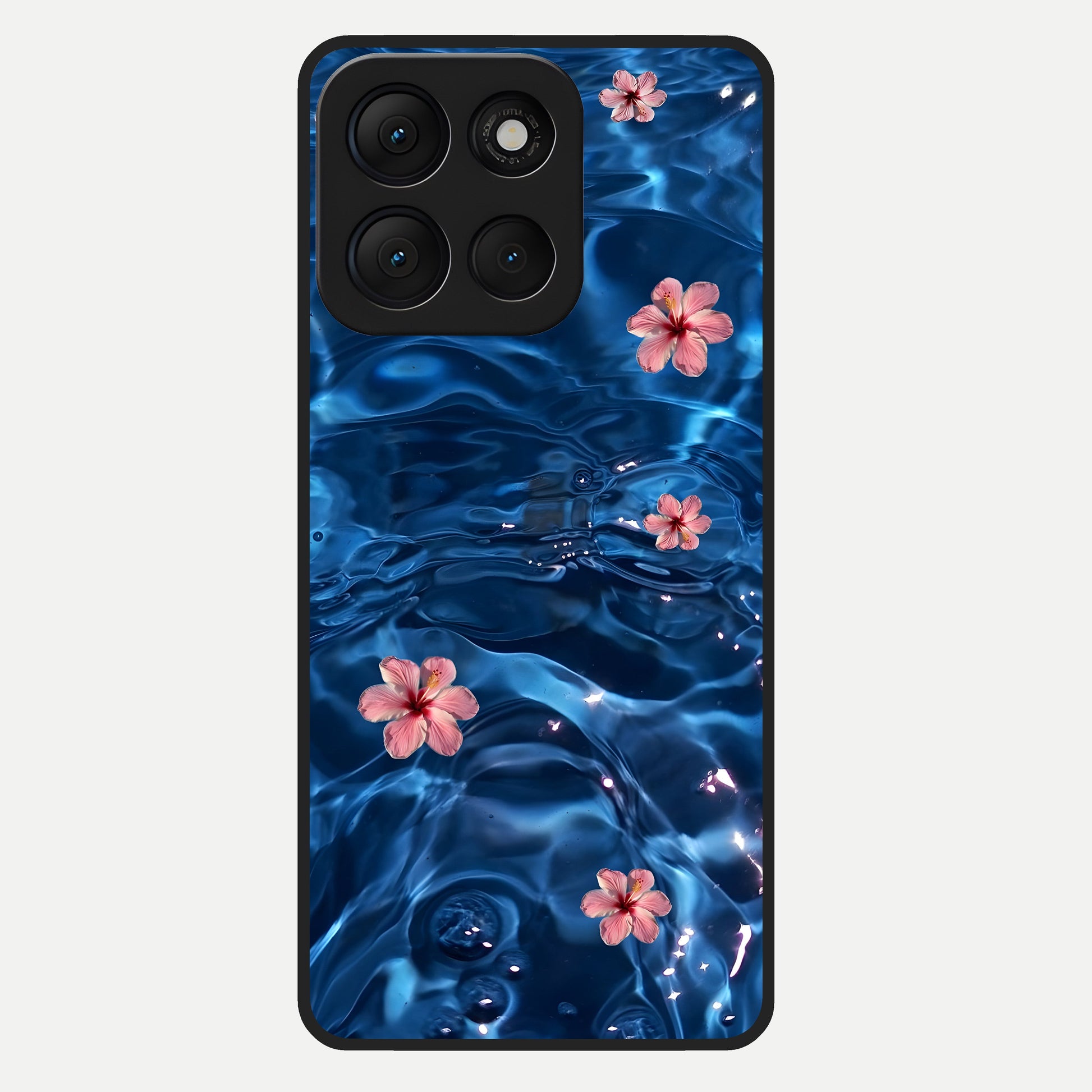  Bloom Thread Art Glass Case For Moto G86 Power back cover – full design glossy printed glass finish