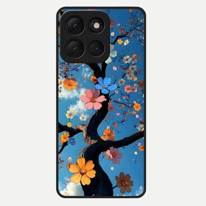  Blossom Dream Sky Glass Case For Moto G86 Power back cover – full design glossy printed glass finish