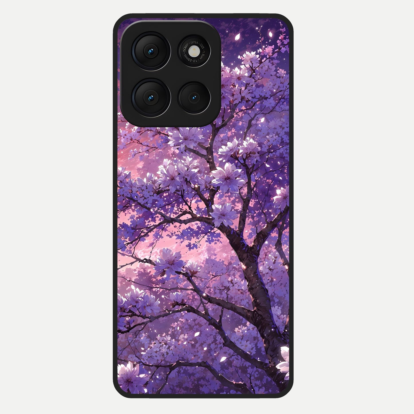  Blossom Tree Glass Case For Moto G86 Power back cover – full design glossy printed glass finish