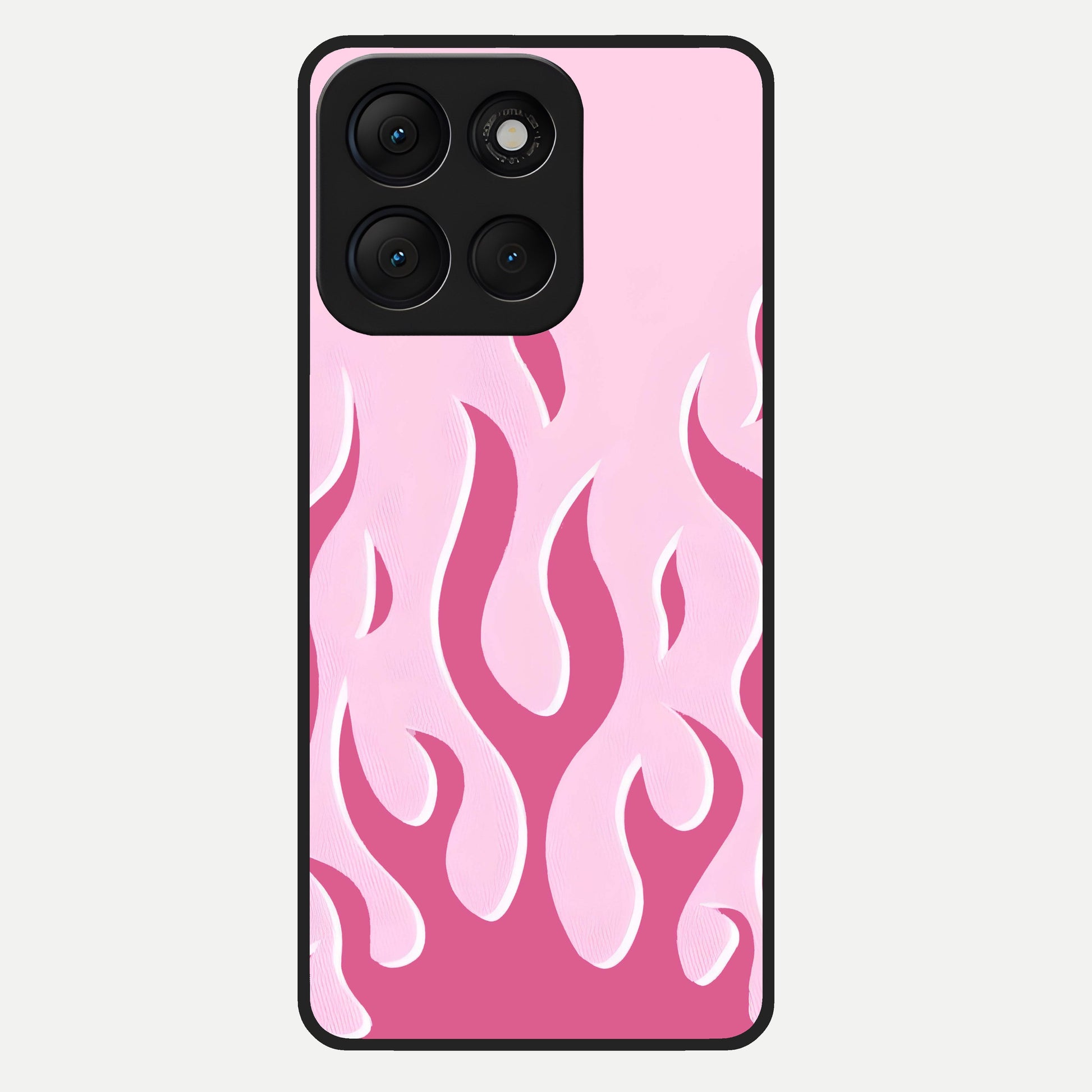  Blush Flame Energy Glass Case For Moto G86 Power back cover – full design glossy printed glass finish