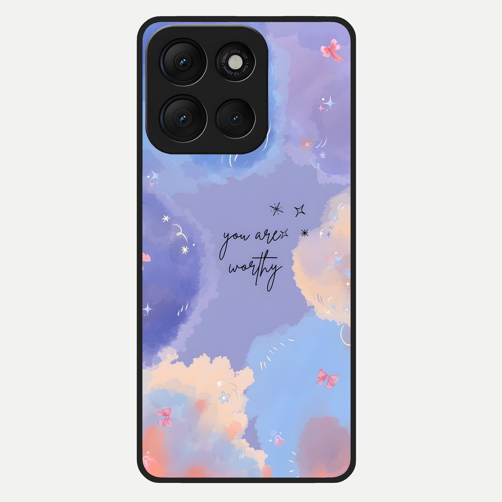  Celestial Cloud Magic Glass Case For Moto G86 Power back cover – full design glossy printed glass finish