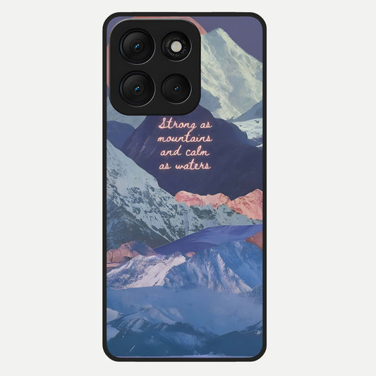  Celestial Mountain Calm Glass Case For Moto G86 Power back cover – full design glossy printed glass finish