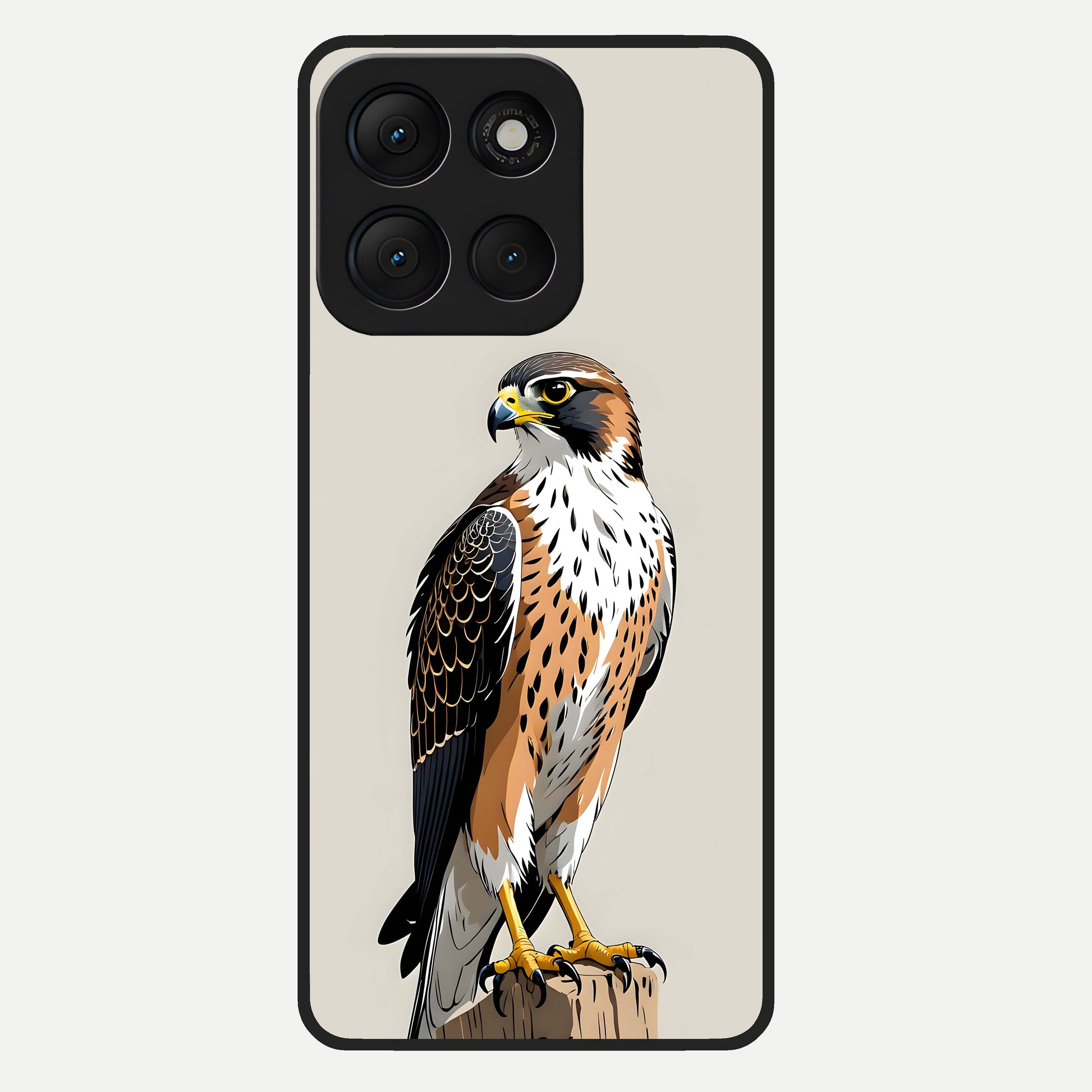  Clever Eagle Glass Case For Moto G86 Power back cover – full design glossy printed glass finish
