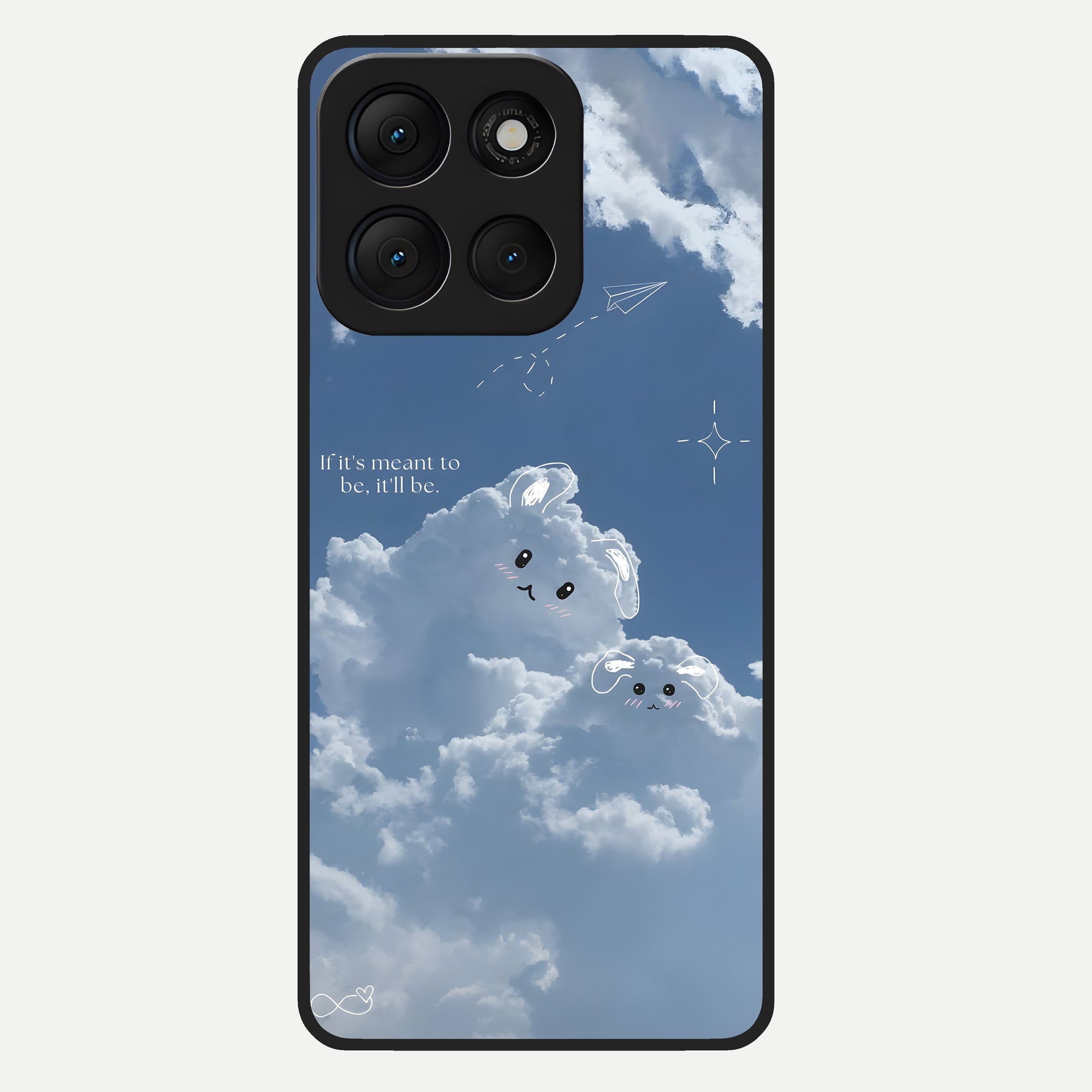  Cloud Bunny Dreams Glass Case For Moto G86 Power back cover – full design glossy printed glass finish