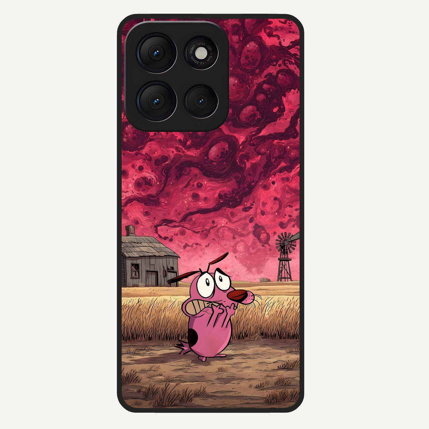  Courage Under Sky Glass Case For Moto G86 Power back cover – full design glossy printed glass finish
