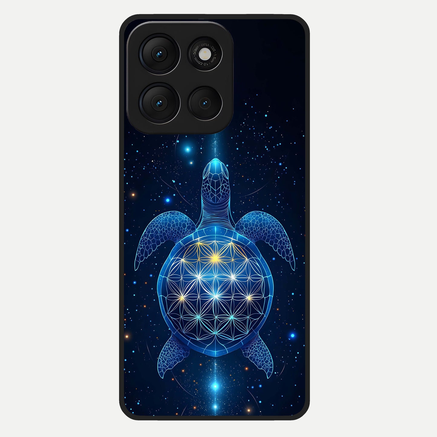  Crimson Blue Turtle Glass Case For Moto G86 Power back cover – full design glossy printed glass finish