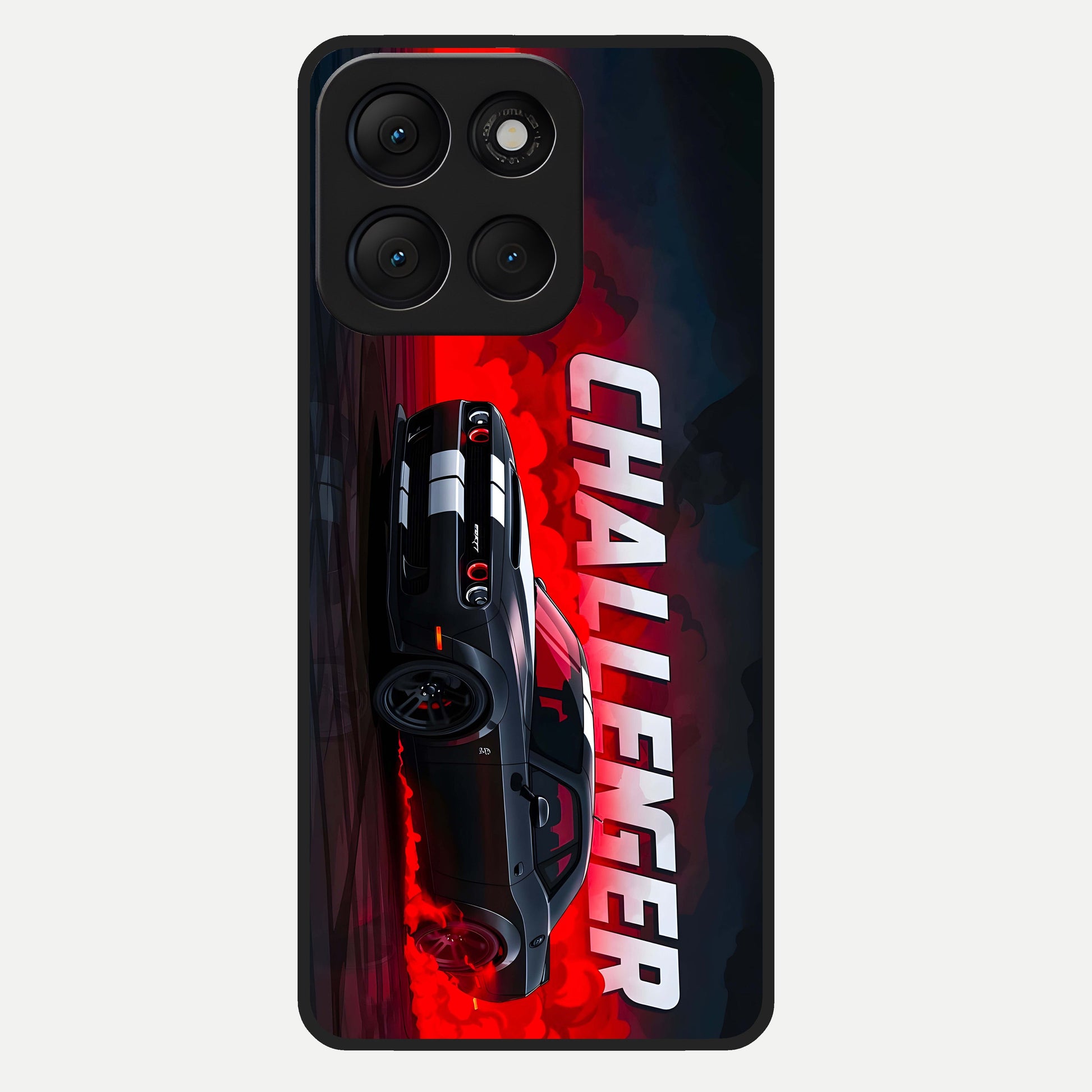  Crimson Challenger Fury Glass Case For Moto G86 Power back cover – full design glossy printed glass finish
