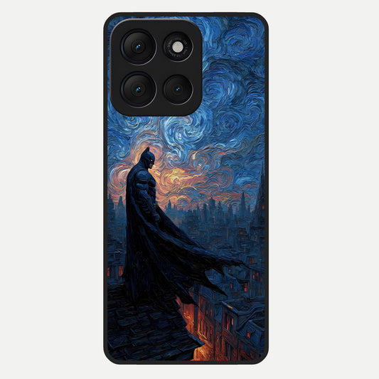  Dark Knight Dusk Glass Case For Moto G86 Power back cover – full design glossy printed glass finish