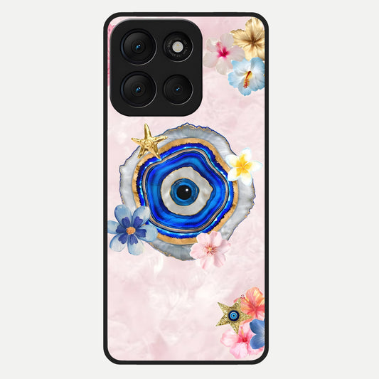  Divine Aura Bloom Glass Case For Moto G86 Power back cover – full design glossy printed glass finish