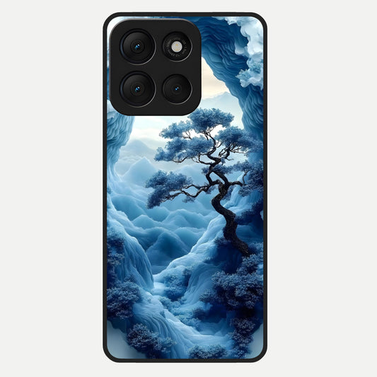  Frozen Serenity Gate Glass Case For Moto G86 Power back cover – full design glossy printed glass finish