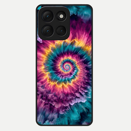  Galactic Spiral Burst Glass Case For Moto G86 Power back cover – full design glossy printed glass finish