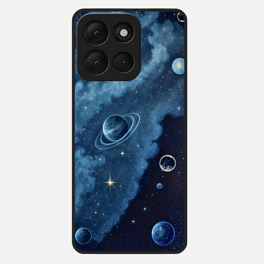  Galaxy Dream Space Glass Case For Moto G86 Power back cover – full design glossy printed glass finish