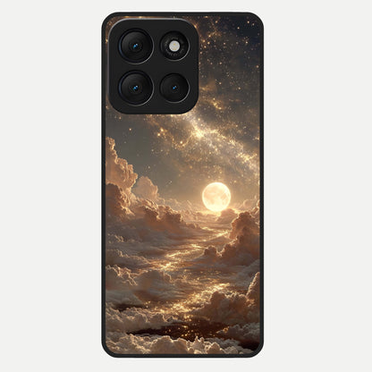  Golden Sky Dream Glass Case For Moto G86 Power back cover – full design glossy printed glass finish