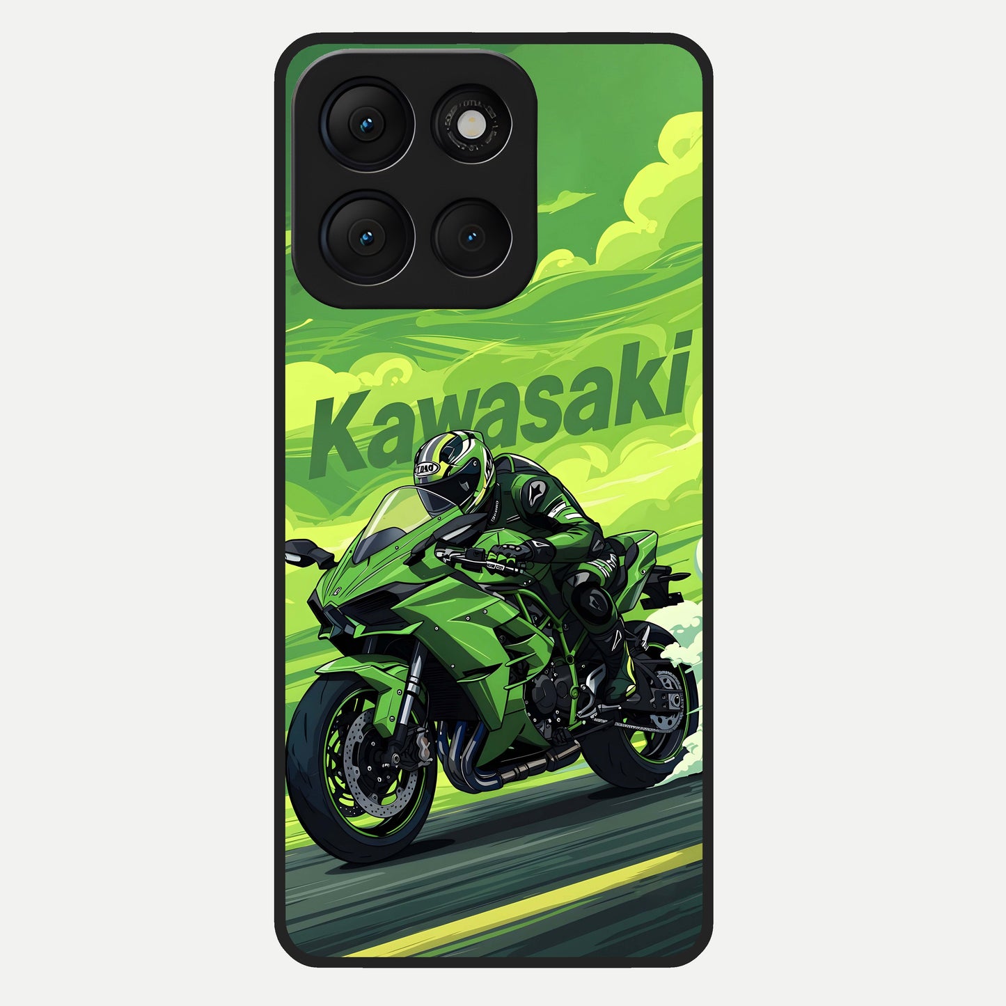  Greenery Sky Glass Case For Moto G86 Power back cover – full design glossy printed glass finish