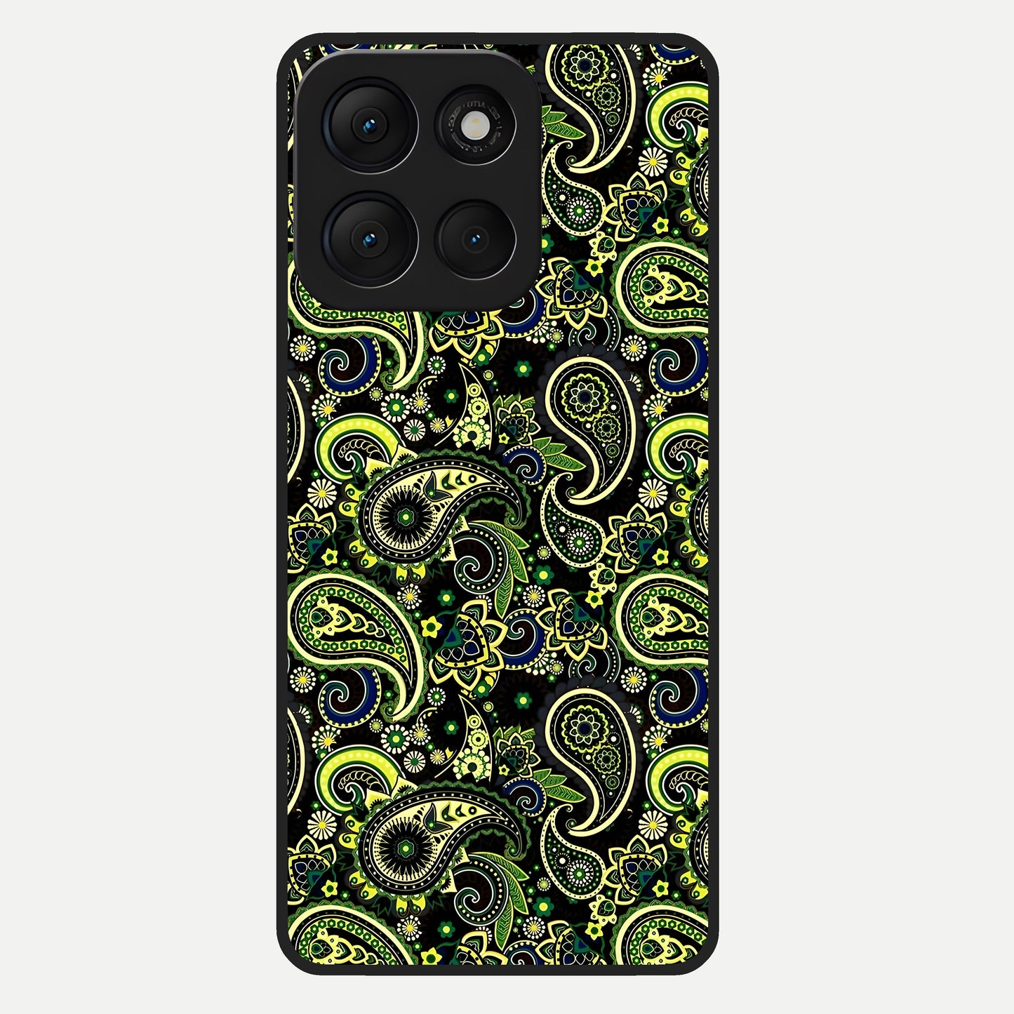  Green Lemon Glass Case For Moto G86 Power back cover – full design glossy printed glass finish