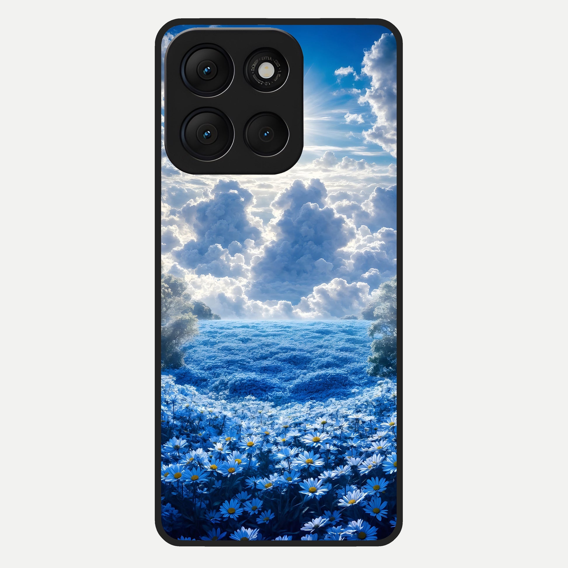  Heavenly Daisy Horizon Glass Case For Moto G86 Power back cover – full design glossy printed glass finish