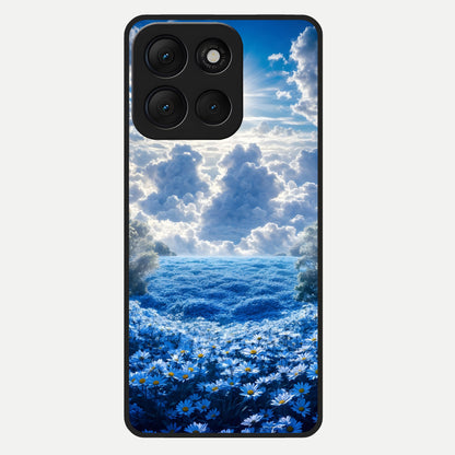  Heavenly Daisy Horizon Glass Case For Moto G86 Power back cover – full design glossy printed glass finish