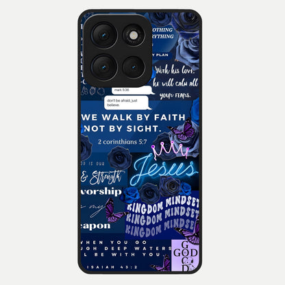  Kingdom Faith Glow Glass Case For Moto G86 Power back cover – full design glossy printed glass finish