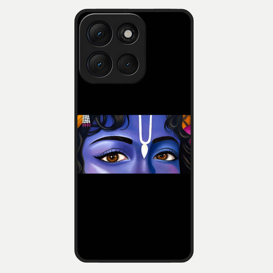  Krishna Eye Glass Case For Moto G86 Power back cover – full design glossy printed glass finish