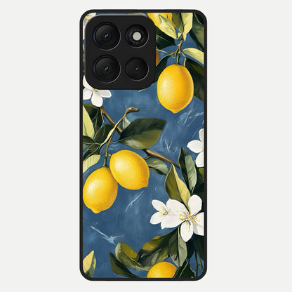  Lemon Dream Garden Glass Case For Moto G86 Power back cover – full design glossy printed glass finish
