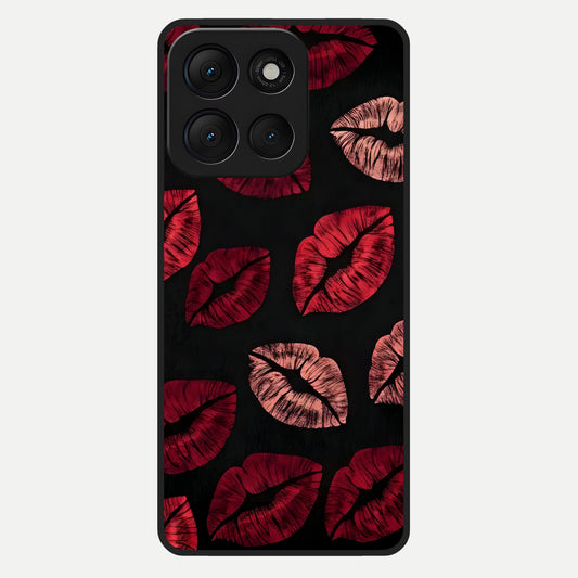  Midnight Kiss Love Glass Case For Moto G86 Power back cover – full design glossy printed glass finish