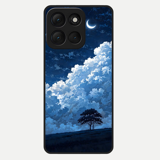  Midnight Sky Serenity Glass Case For Moto G86 Power back cover – full design glossy printed glass finish